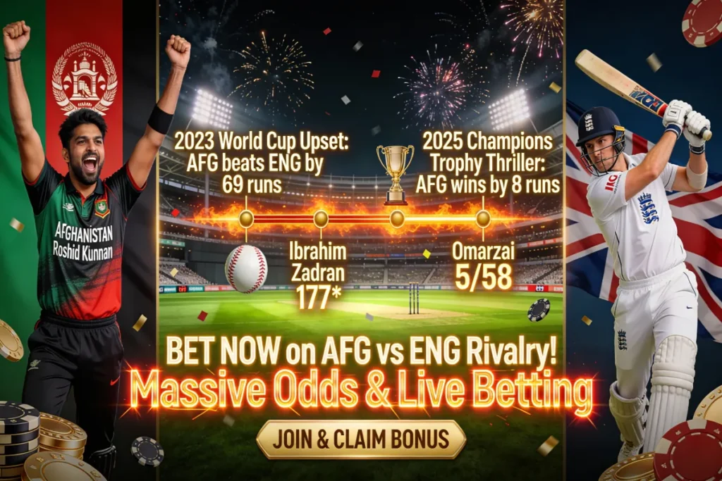 Afghanistan National Cricket Team vs England Cricket Team Timeline