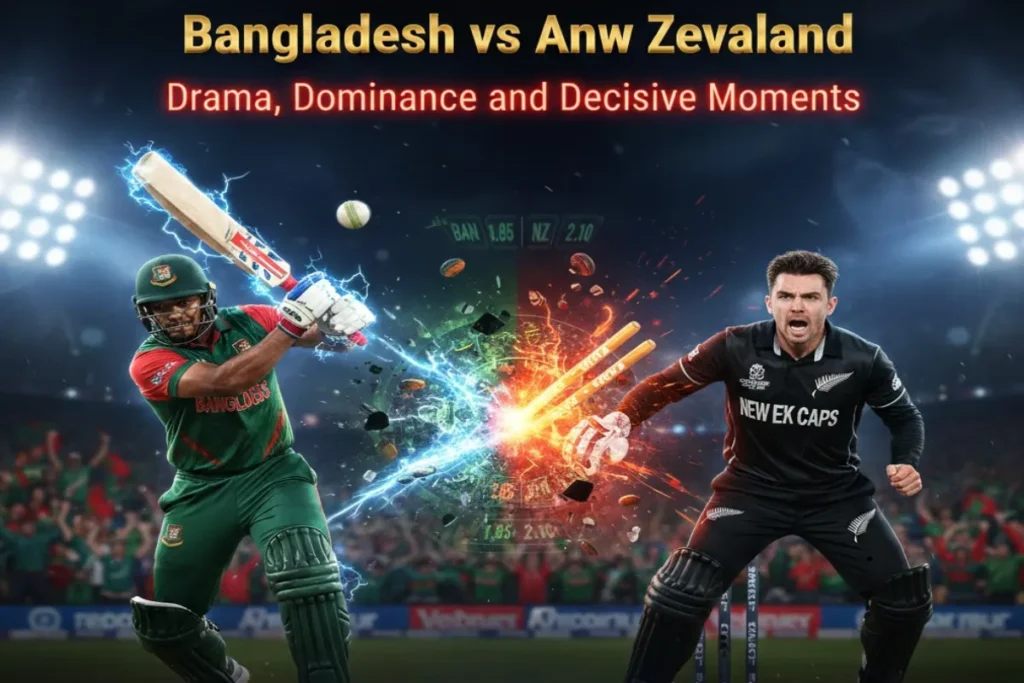 Bangladesh vs New Zealand – Drama, Dominance, and Decisive Moments
