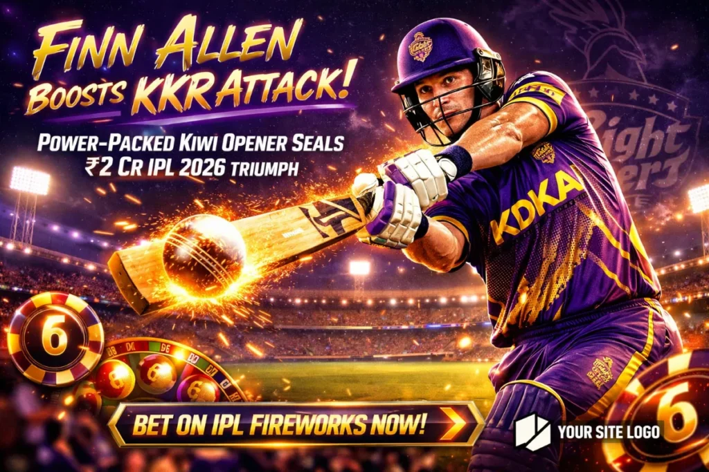 Finn Allen Boosts KKR Attack: Power-Packed Kiwi Opener Seals ₹2 Cr IPL 2026 Auction Triumph