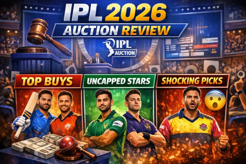 IPL 2026 Auction Review: Top Buys, Uncapped Stars, and Shocking Picks