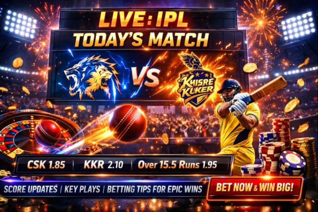 Todays Match IPL Live: Score Updates, Key Plays & Betting Tips for Epic Wins